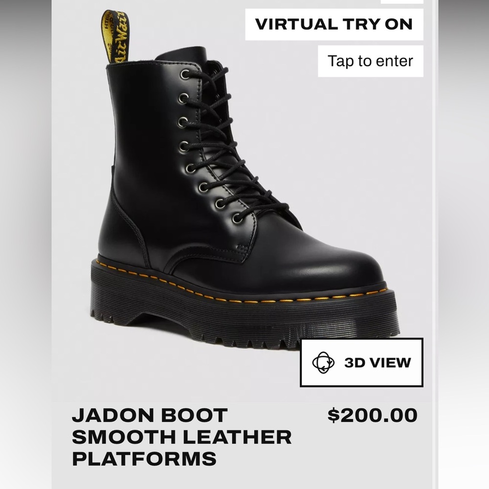 Dr. Martens Women’s Jadon Boot Smooth Leather Platforms